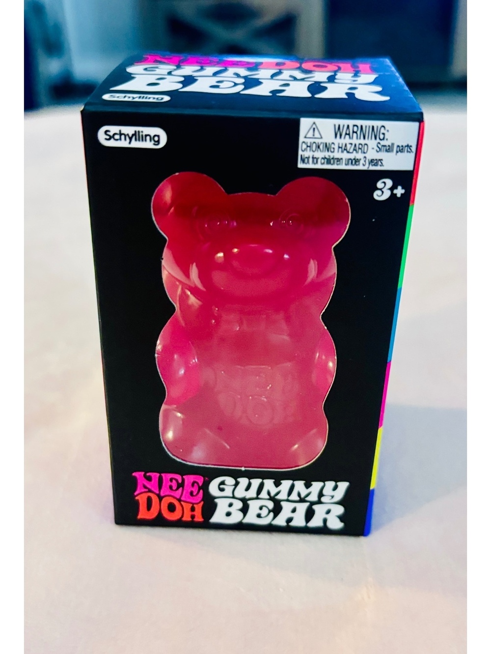 NeeDoh Gummy Bear pink squishy NWT